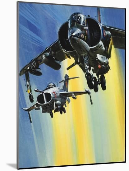 Vertical Take-Off Jets-Wilf Hardy-Mounted Giclee Print