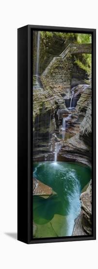 Vertical Water IX-James McLoughlin-Framed Premier Image Canvas