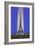 Vertically Lit Eiffel Tower-null-Framed Art Print