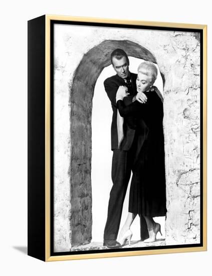 Vertigo, James Stewart, Kim Novak, 1958-null-Framed Stretched Canvas