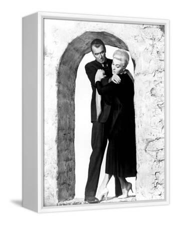 Photo Ancienne De Kim Novak Et James Stewart Dans Le Film Vertigo (1958)