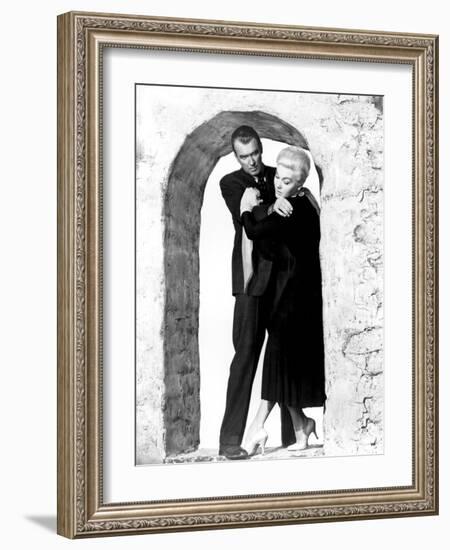 Vertigo, James Stewart, Kim Novak, 1958-null-Framed Photo