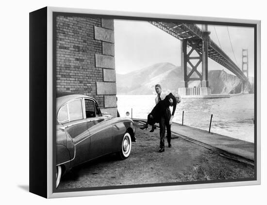 Vertigo, James Stewart, Kim Novak, 1958-null-Framed Stretched Canvas