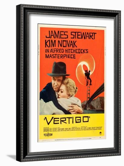 Vertigo, James Stewart, Kim Novak, 1958-null-Framed Art Print