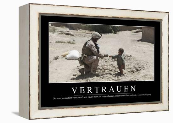 Vertrauen: Motivationsposter Mit Inspirierendem Zitat-null-Framed Premier Image Canvas