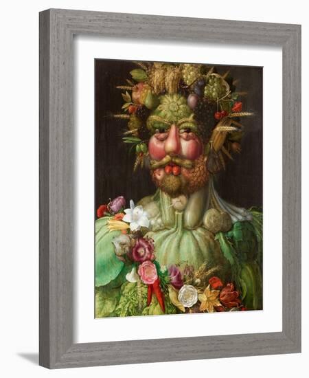 Vertumnus, 1591-Giuseppe Arcimboldo-Framed Giclee Print