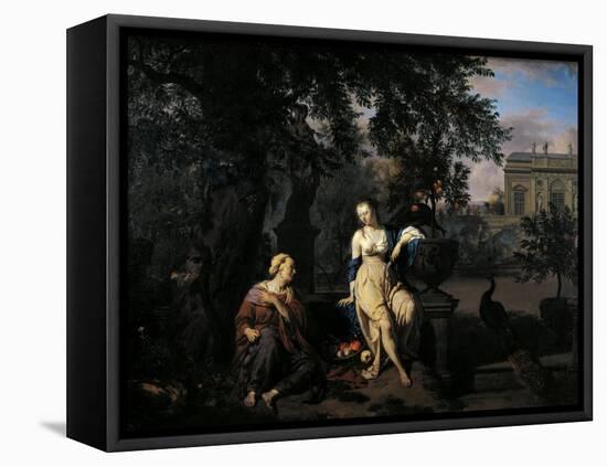 Vertumnus and Pomona, 1670-Adriaen van de Velde-Framed Premier Image Canvas