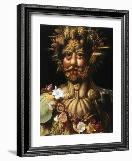 Vertumnus - Rudolf Ii, C1590-Giuseppe Arcimboldi-Framed Giclee Print