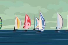 Sailing Yacht Regatta-Vertyr-Art Print