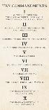 Ten Commandments - Roman Numerals-Veruca Salt-Art Print