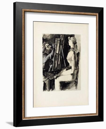 Verve - Femme et peintre II-Pablo Picasso-Framed Collectable Print