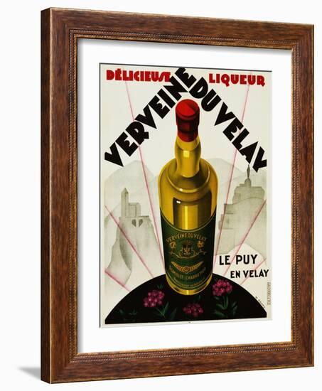 Verveine Duvelay Liqueur Advertisement Poster-Max Ponty-Framed Giclee Print