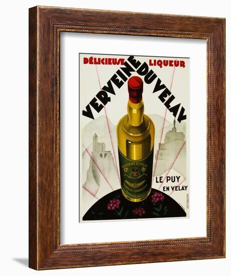 Verveine Duvelay Liqueur Advertisement Poster-Max Ponty-Framed Giclee Print