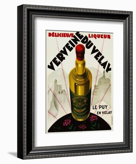 Verveine Duvelay Liqueur Advertisement Poster-Max Ponty-Framed Giclee Print