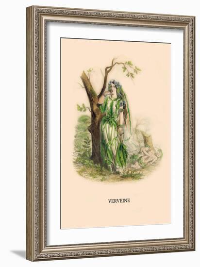 Verveine-J.J. Grandville-Framed Art Print