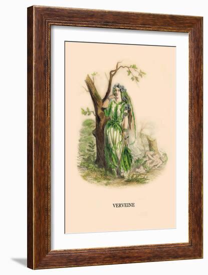 Verveine-J.J. Grandville-Framed Art Print