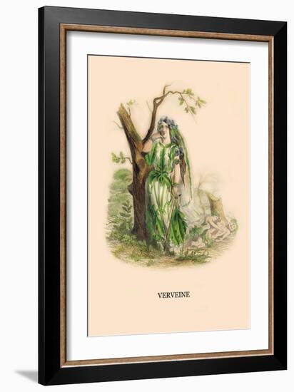 Verveine-J.J. Grandville-Framed Art Print