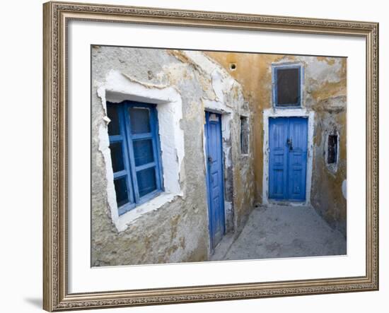 Very Old Building Built, Oia, Santorini, Greece-Darrell Gulin-Framed Photographic Print