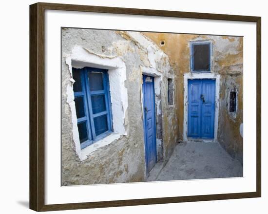 Very Old Building Built, Oia, Santorini, Greece-Darrell Gulin-Framed Photographic Print