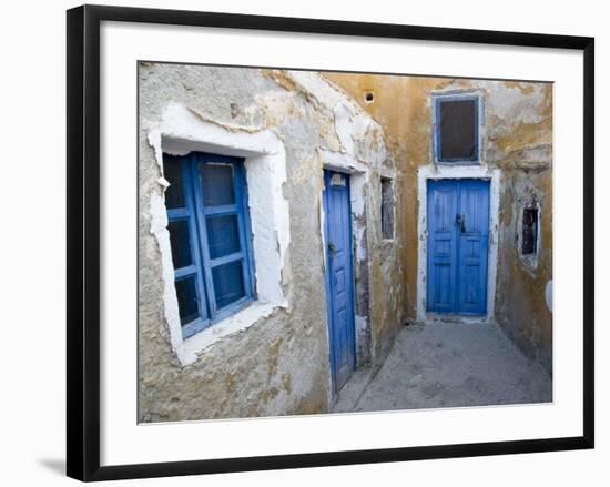 Very Old Building Built, Oia, Santorini, Greece-Darrell Gulin-Framed Photographic Print