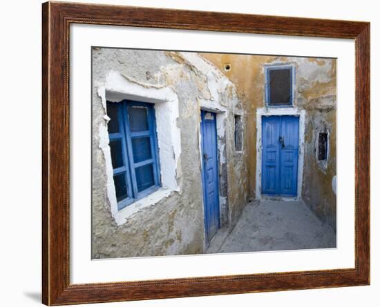 Very Old Building Built, Oia, Santorini, Greece-Darrell Gulin-Framed Photographic Print