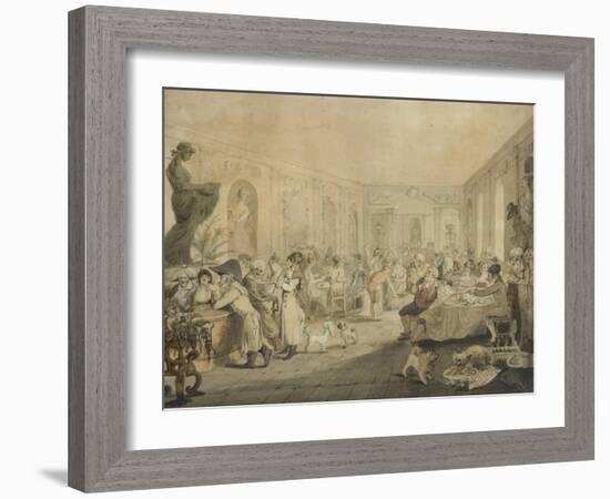 Very's Restaurant in the Palais Royal, Paris, 1803-John Nixon-Framed Giclee Print