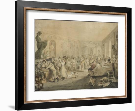 Very's Restaurant in the Palais Royal, Paris, 1803-John Nixon-Framed Giclee Print