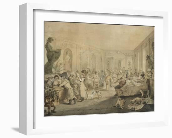 Very's Restaurant in the Palais Royal, Paris, 1803-John Nixon-Framed Giclee Print