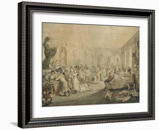 Very's Restaurant in the Palais Royal, Paris, 1803-John Nixon-Framed Giclee Print