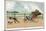 Very Small Boy Pulls a Very Large Relative Along the Esplanade of a Seaside Resort-Tom Browne-Mounted Art Print