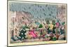 Very Unpleasant Weather, or the Old Saying Verified "Raining Cats, Dogs and Pitchforks!"-George Cruikshank-Mounted Giclee Print