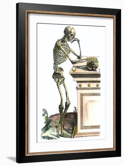 Vesalius: Skeleton, 1543-Andreas Vesalius-Framed Giclee Print