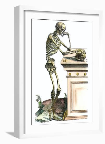 Vesalius: Skeleton, 1543-Andreas Vesalius-Framed Giclee Print