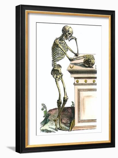 Vesalius: Skeleton, 1543-Andreas Vesalius-Framed Giclee Print