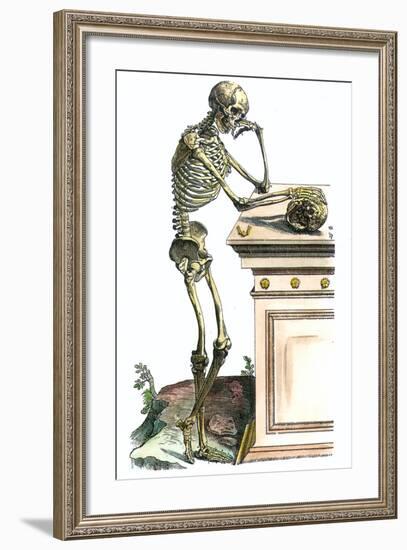 Vesalius: Skeleton, 1543-Andreas Vesalius-Framed Giclee Print