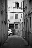 Gondolas in Venice, Black and White-vesilvio-Photographic Print