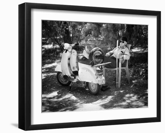 Vespa a Riposo-Pete Richardson-Framed Photographic Print