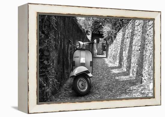 Vespa In Alley Amalfi, Italy Poster-null-Framed Stretched Canvas