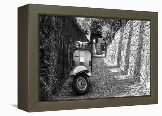 Vespa In Alley Amalfi, Italy Poster-null-Framed Stretched Canvas