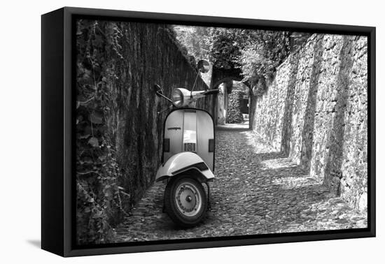 Vespa In Alley Amalfi, Italy Poster-null-Framed Stretched Canvas