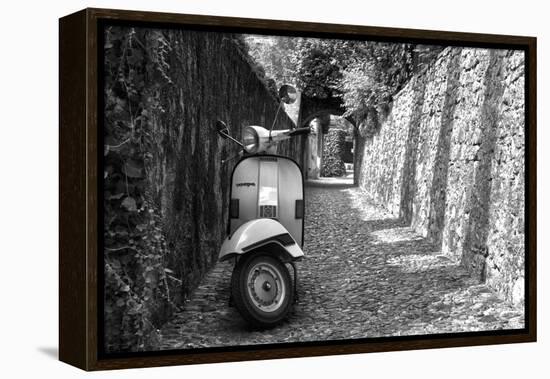 Vespa In Alley Amalfi, Italy Poster-null-Framed Stretched Canvas