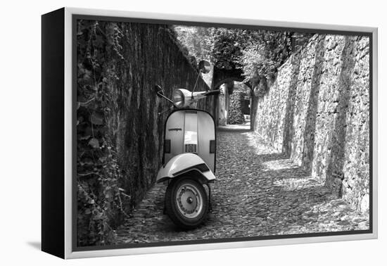 Vespa In Alley Amalfi, Italy Poster-null-Framed Stretched Canvas