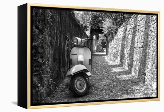 Vespa In Alley Amalfi, Italy Poster-null-Framed Stretched Canvas