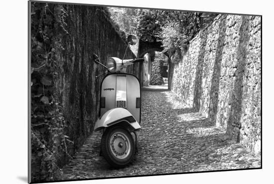 Vespa In Alley Amalfi, Italy Poster-null-Mounted Photo