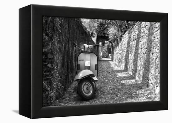 Vespa In Alley Amalfi, Italy-null-Framed Stretched Canvas