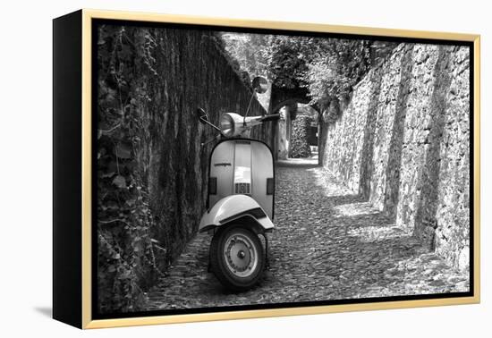 Vespa In Alley Amalfi, Italy-null-Framed Stretched Canvas
