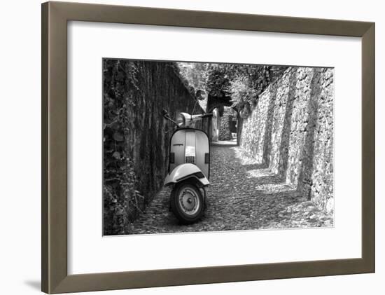 Vespa In Alley Amalfi, Italy-null-Framed Photo