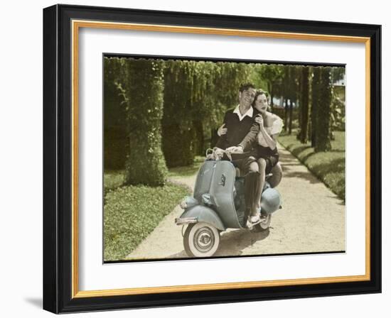 Vespa Scooter 1960s-null-Framed Photographic Print