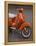 Vespa Scooter, Llanes, Spain-Walter Bibikow-Framed Premier Image Canvas