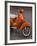 Vespa Scooter, Llanes, Spain-Walter Bibikow-Framed Photographic Print